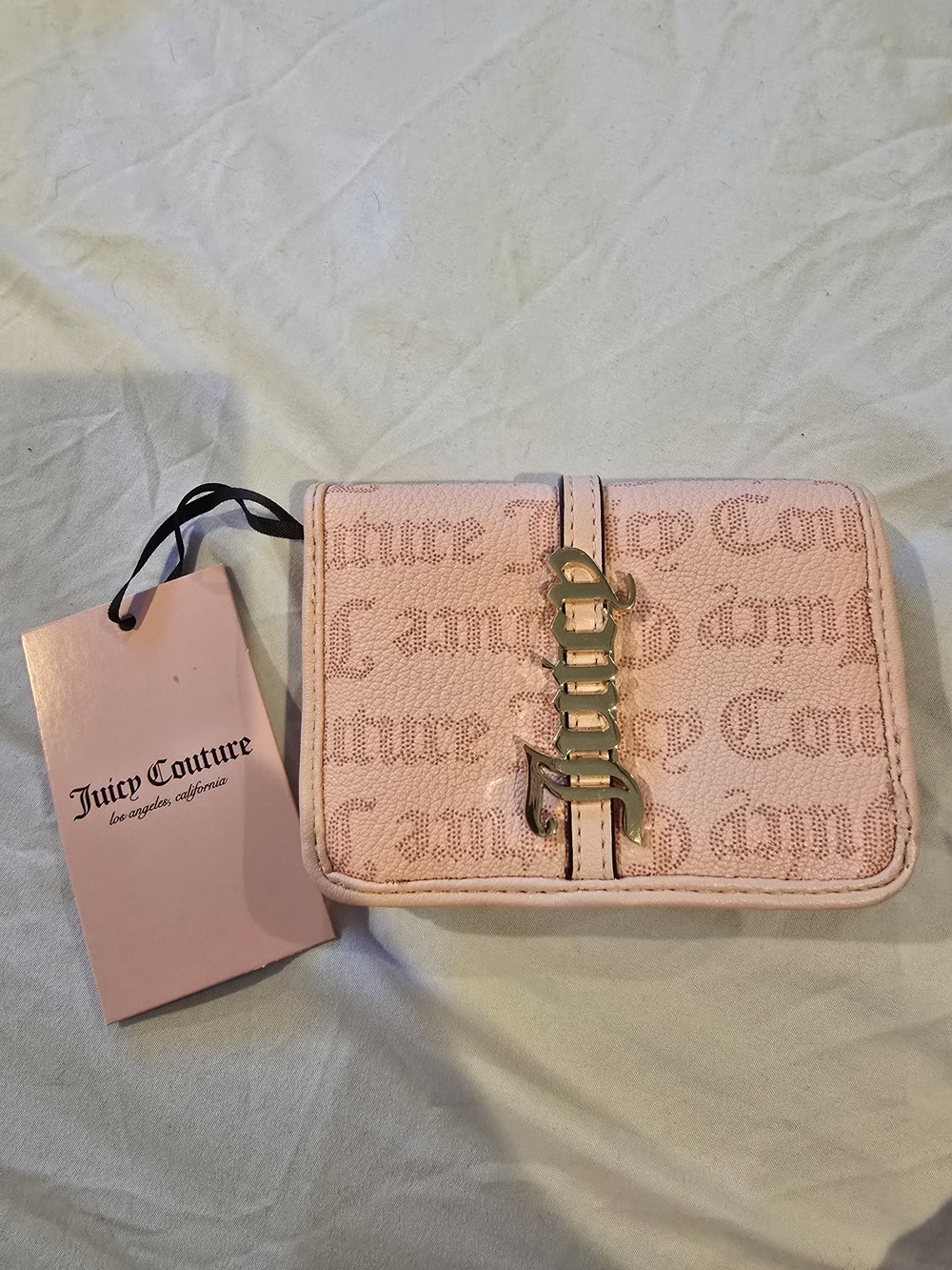 Juicy Couture Pink Logo Accent Wallet